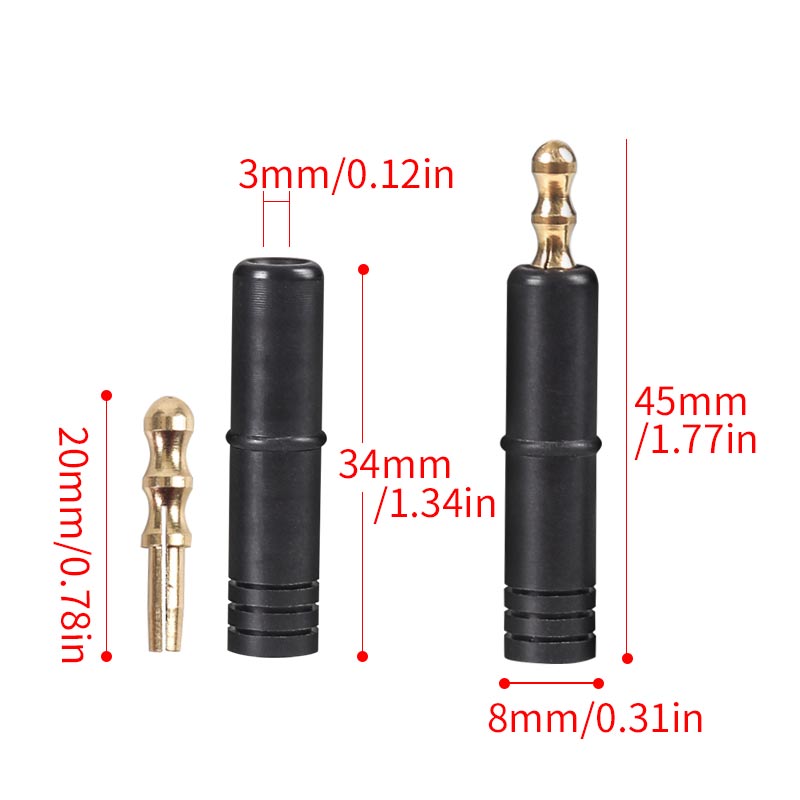 8deco 烟斗滤芯9mm 9转3转换器9mm转3mm烟道 2支装烟斗配件工具 - 图2