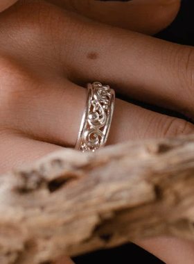 ZVT个性简约藤环中号戒指女士个性设计指环时尚气质戒指