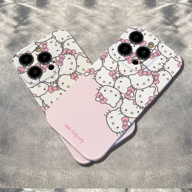 hellokitty满屏凯蒂猫适用iPhone15/14promax/华为精孔手机壳荣耀小米11vivooppo红米note12全包苹果菲林XSXR-图3