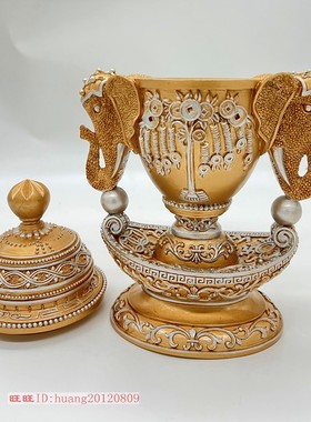 李师傅2024龙年吉祥物一白大惠方位正东【财催大奖杯】家居装饰摆