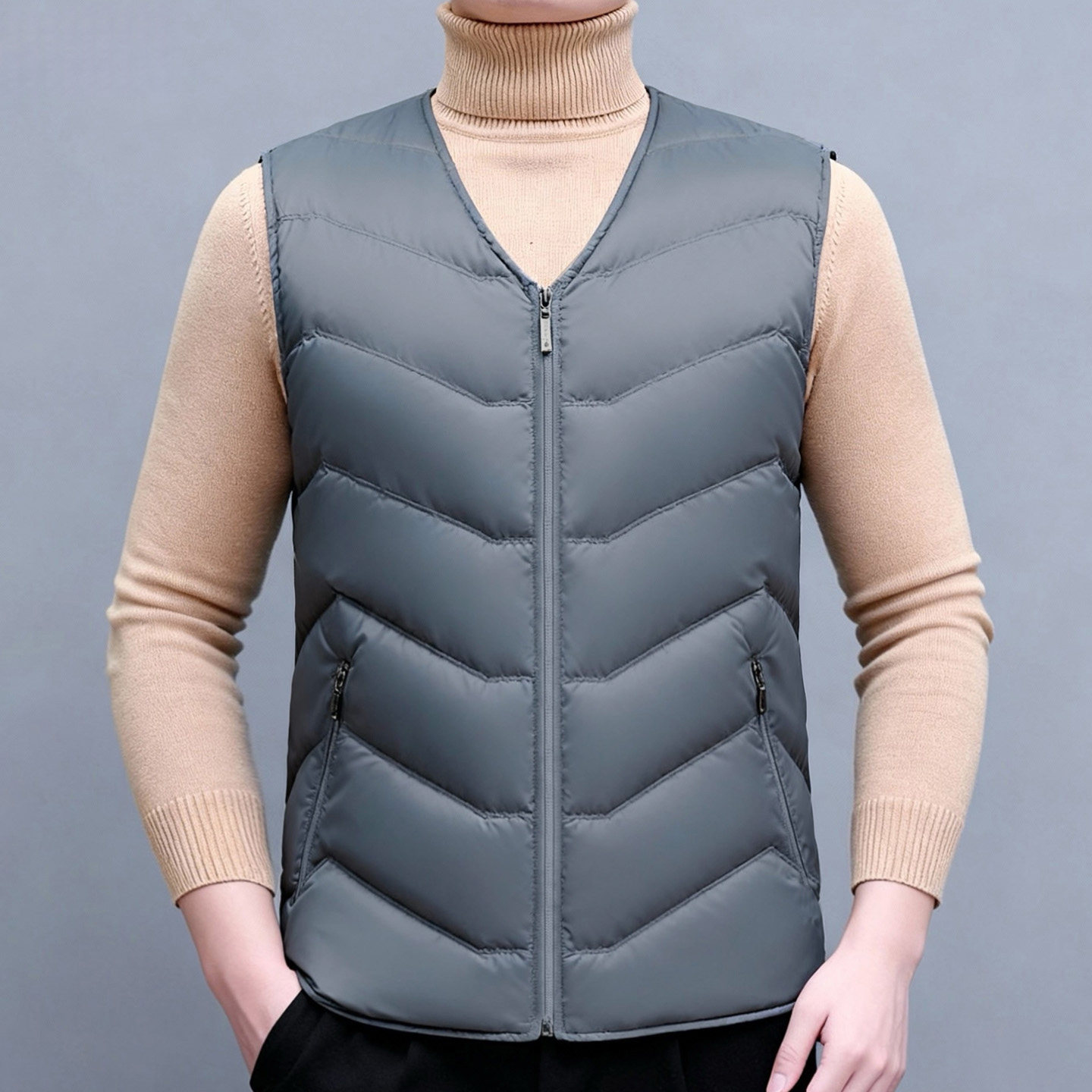 新款高端冬季男士羽绒马甲保暖背心中老年轻薄内穿羽绒服内胆马夹,淘宝优惠券,粉丝福利购,淘宝优惠卷