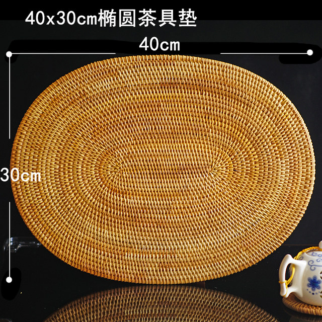 Vietnamese coaster insulation pad anti-scalding dish plant rattan weaving