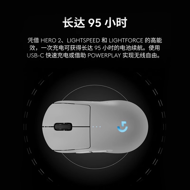 罗技gpw4代朱雀无线鼠标狗屁王四代电竞游戏双模RGB吃鸡csgo拆包 - 图2