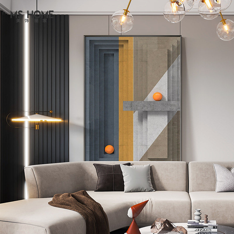 现代简约抽象3d立体几何玄关挂画 美饰丽家现代装饰画