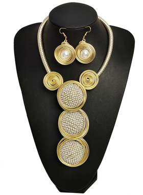 欧美非洲夸张项链耳环套装