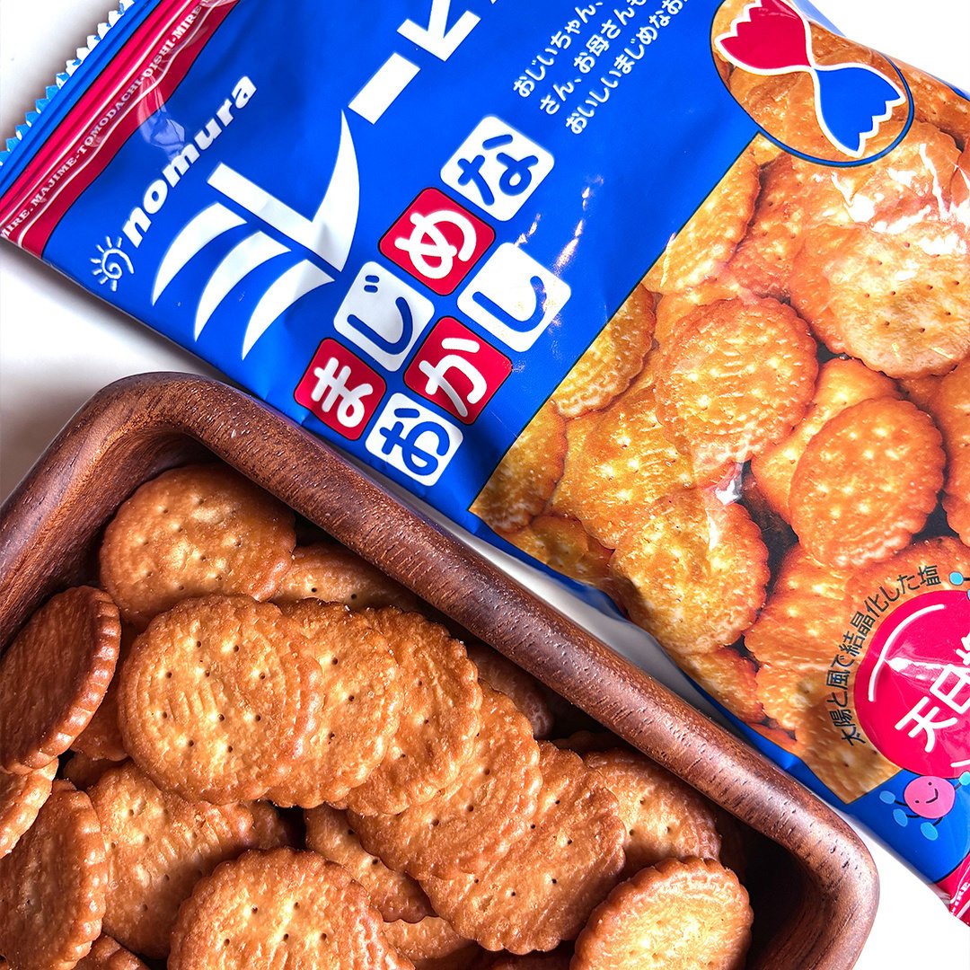 正品日本进口野村天日盐薄脆饼干日式海盐圆饼蔡文静推荐网红零食,淘宝优惠券,粉丝福利购,淘宝优惠卷