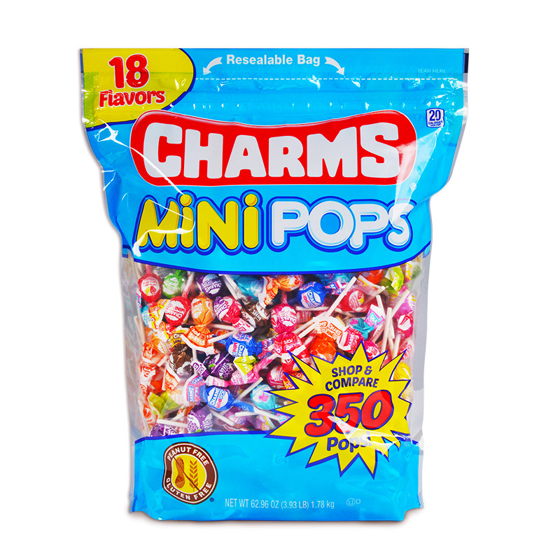 美国进口CHARMS棒棒糖18种口味350支装果味棒棒糖果幼儿孩子零食,淘宝优惠券,粉丝福利购,淘宝优惠卷