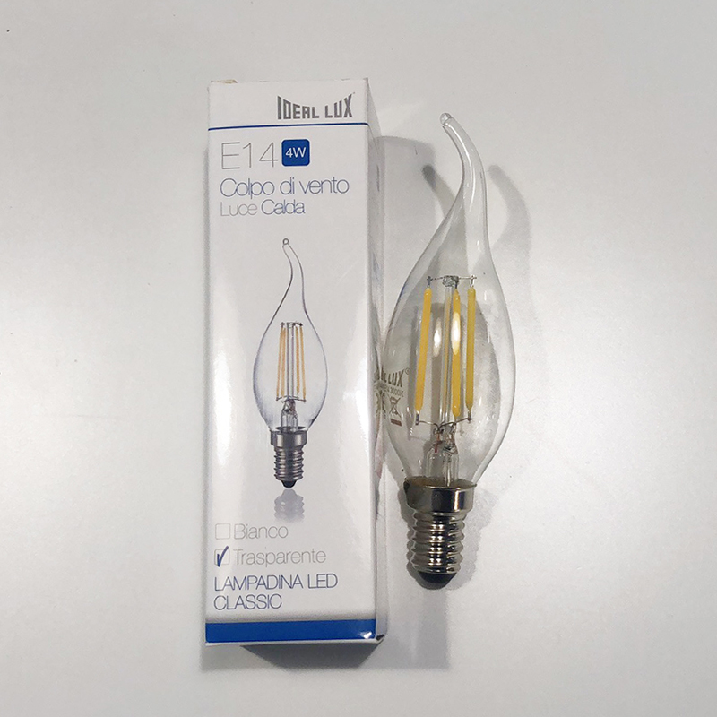 意大利进口ideallux E14 LED 4W光源3000K灯泡 灯具配件 - 图1