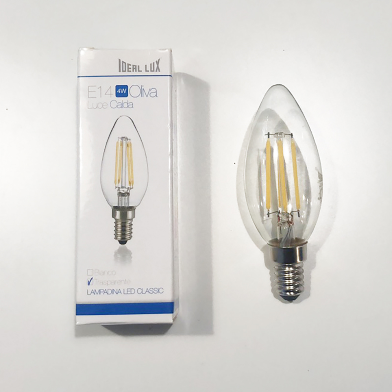 意大利进口ideallux E14 LED 4W光源3000K灯泡 灯具配件 - 图0
