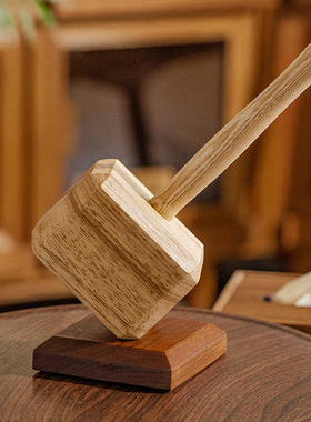 雷神之锤实木开瓶器创意高级感个性礼物啤酒起子客厅茶几装饰摆件