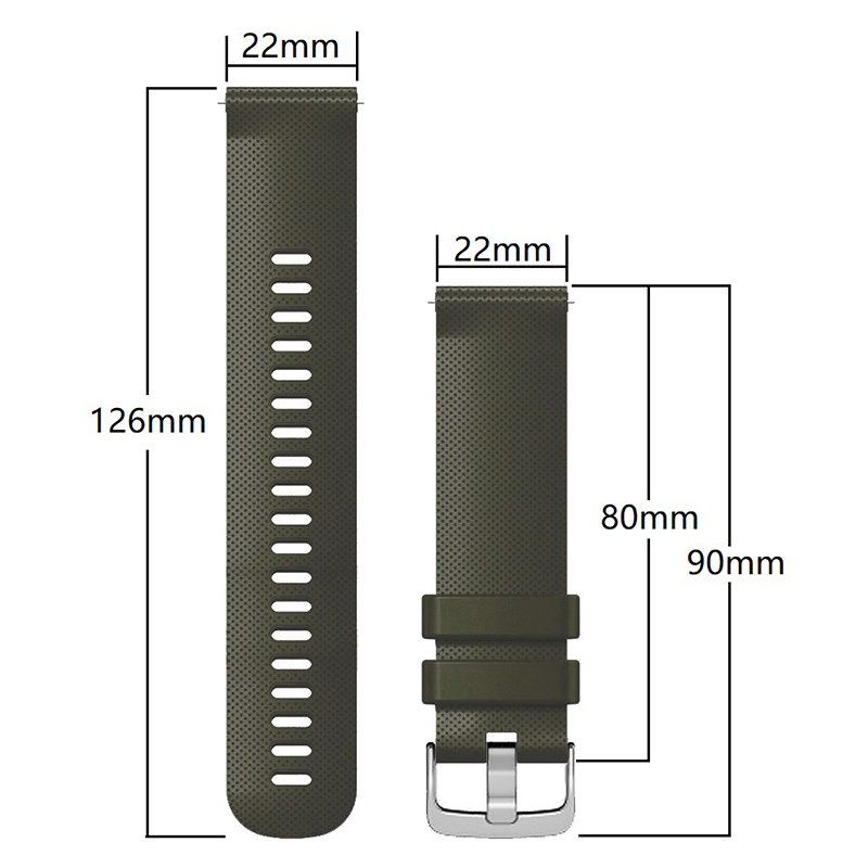 Garmin佳明158/165/255/265/265s/955/965/venu3官方同款硅胶表带 - 图3