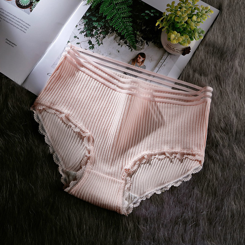 俞兆林四季薄款有机棉纯白纯棉内裤 俞兆林兰芷内裤