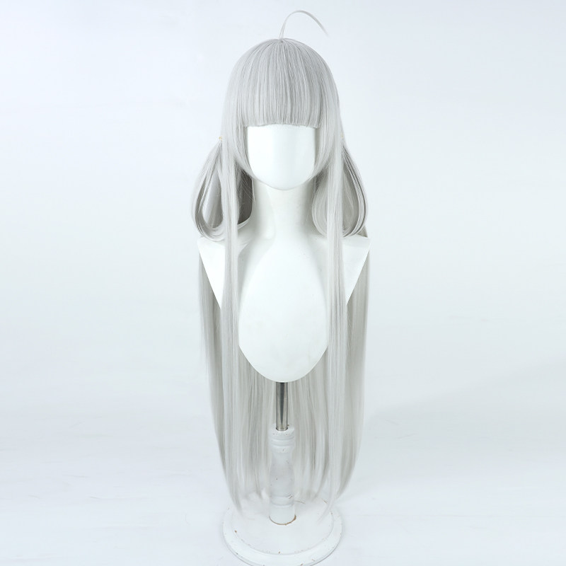 【云容】王者荣耀皮肤西施游龙青影cos假发银白色长直发仿真头