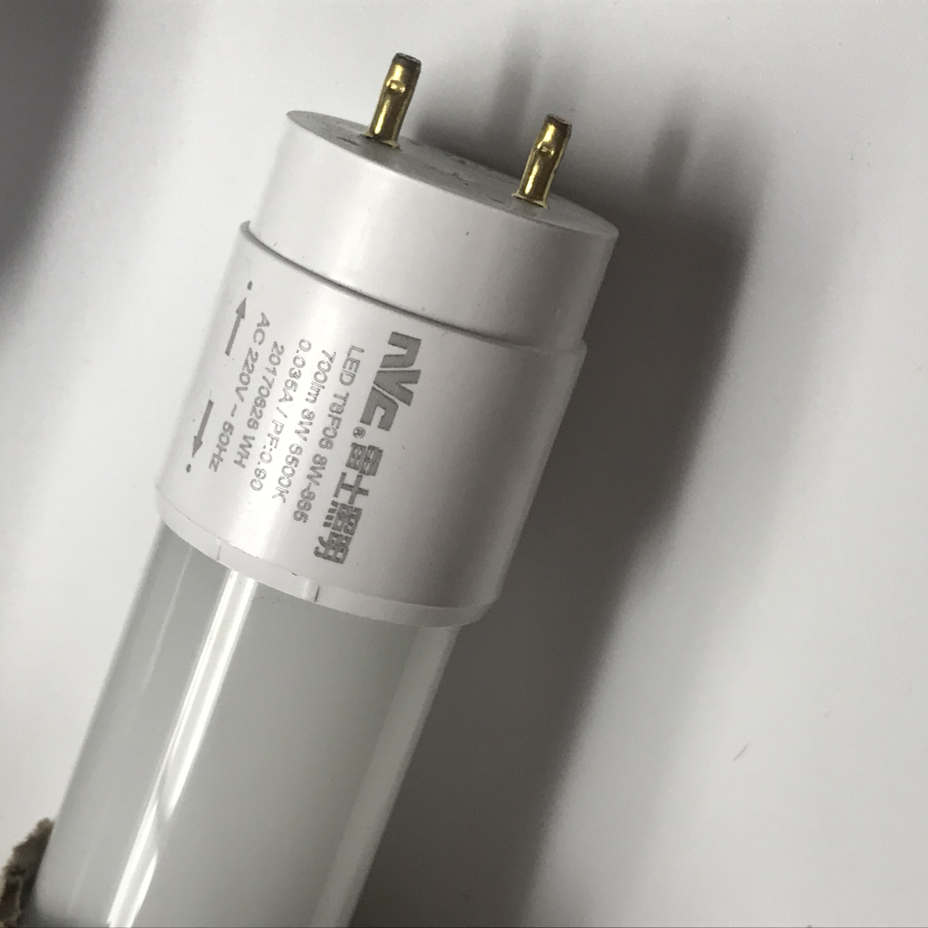 雷士照明T8LED日光灯管0.6米0.9米1.2米8W12W16W双端单端供电灯管-图1