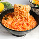 Late night snack Thai Tom Yum instant noodles with spicy and sour shrimp flavor