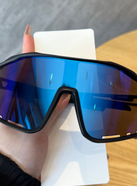 骑行眼镜灰色大框透明日夜两用