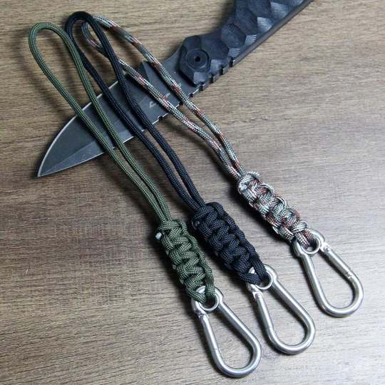优质不锈钢挂扣伞绳挂绳刀具手电钥匙扣手绳钓鱼钳剪防丢手腕绳子