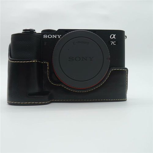 适用索尼 A7C A7II A7III A9 A74 RX1R RX1RII微单相机包皮套底座 - 图2