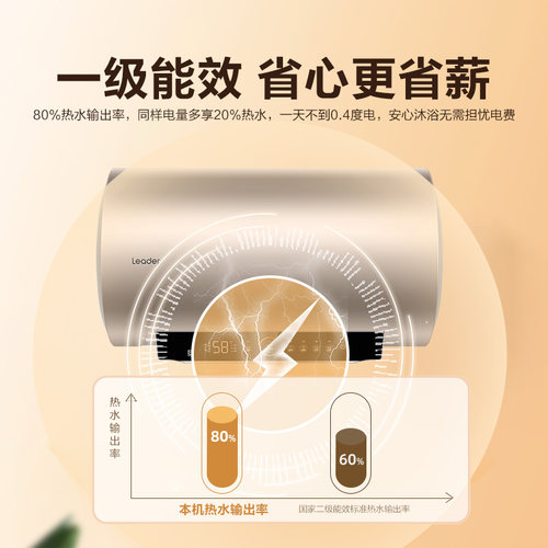 海尔出品统帅家用电热水器速热50L一级能效镁棒免换官方LD5S - 图1
