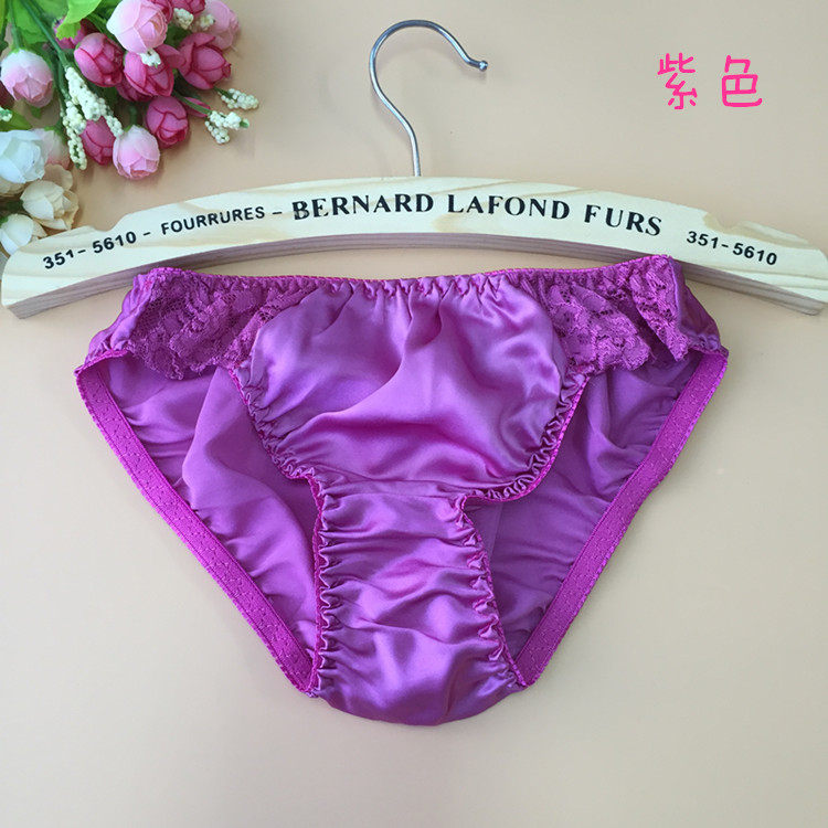包邮 桑蚕丝女真丝三角裤真丝女蕾丝花边女内裤,淘宝优惠券,粉丝福利购,淘宝优惠卷