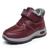 Утепленные удерживающие тепло слипоны, нескользящая обувь для ходьбы для матери на платформе, туфли