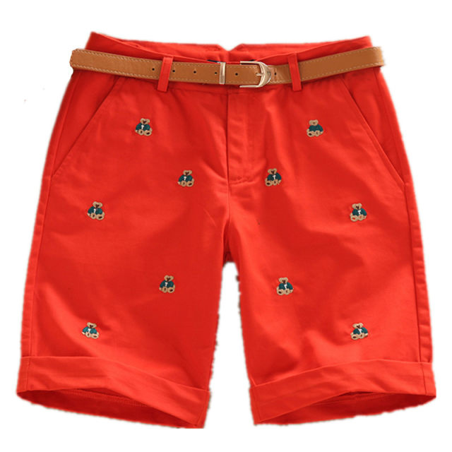 Summer Korean style ຍາວສາມສ່ວນສີ່ຝ້າຍບໍລິສຸດ slimming ກາງ pants
