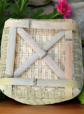 竹编收纳装水果大号粮食箩筐稻谷