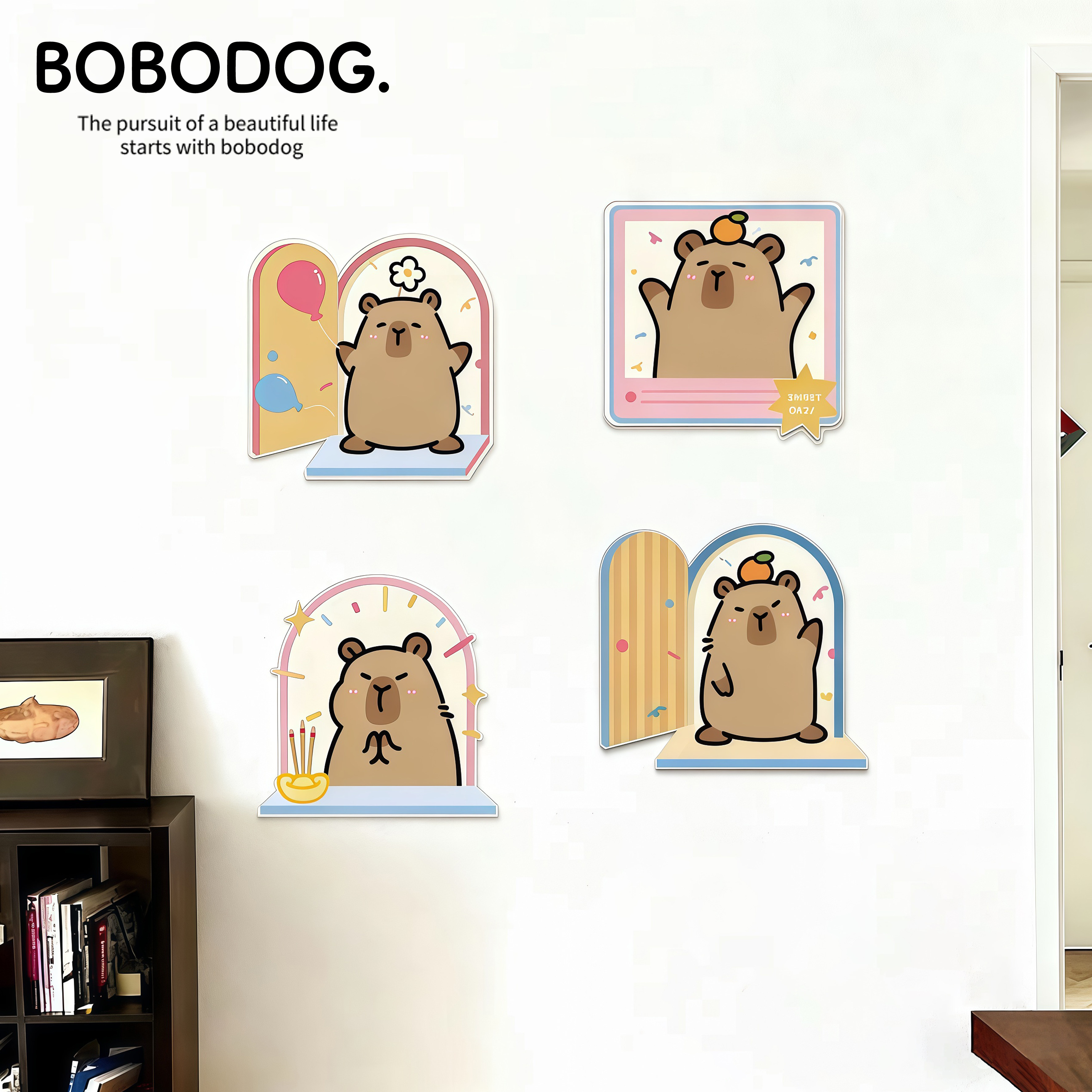 亚克力贴画墙贴纸墙面遮丑美化装饰补洞神器贴画改造高级感可爱,淘宝优惠券,粉丝福利购,淘宝优惠卷