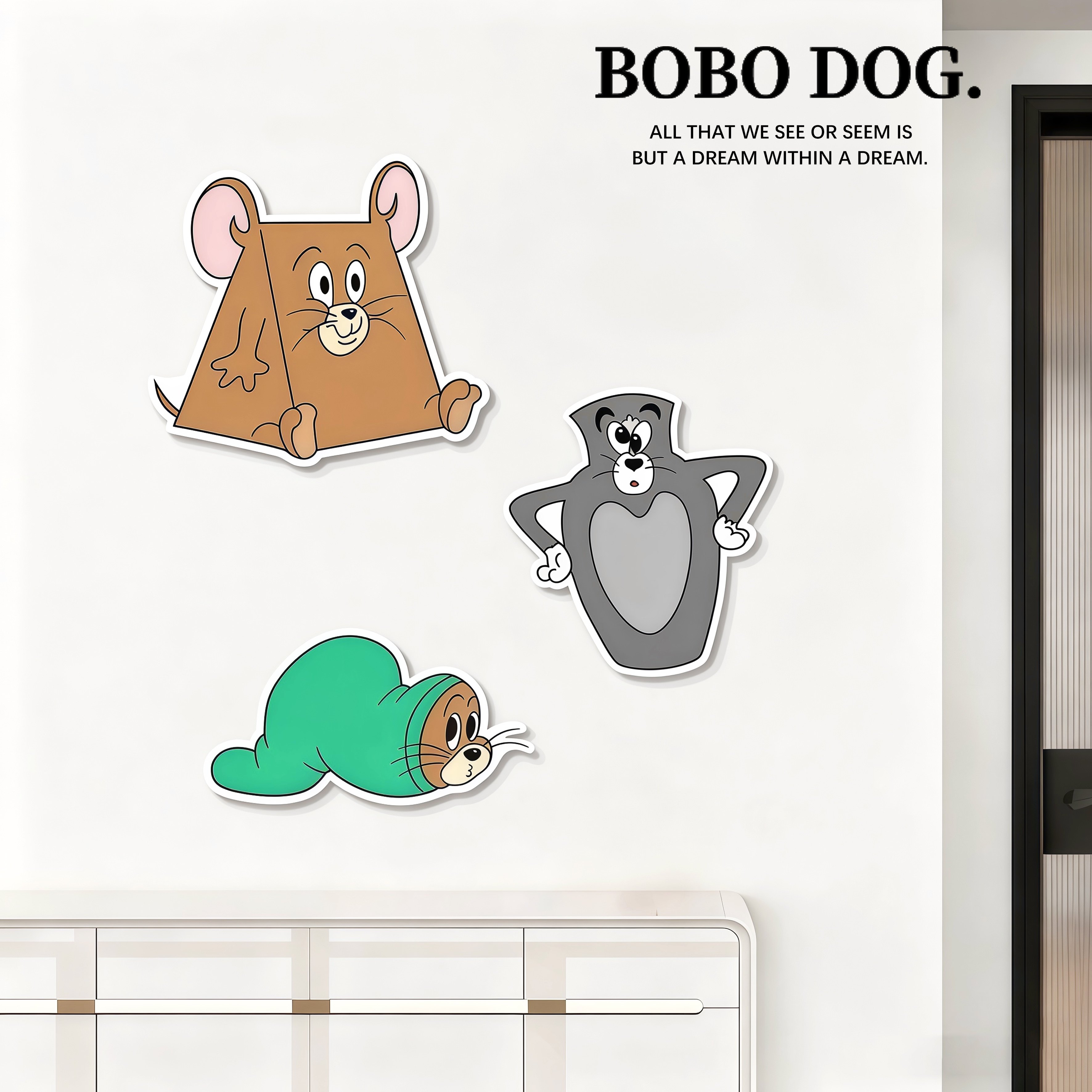 亚克力贴画墙贴纸墙面遮丑美化装饰补洞神器贴画改造高级感可爱,淘宝优惠券,粉丝福利购,淘宝优惠卷