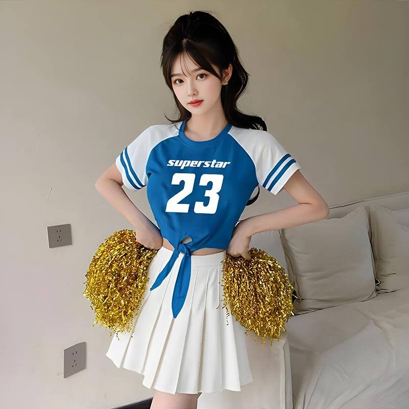 学院风运动会开幕式拉拉队服装女团打歌服学生啦啦操健美操演出服,淘宝优惠券,粉丝福利购,淘宝优惠卷