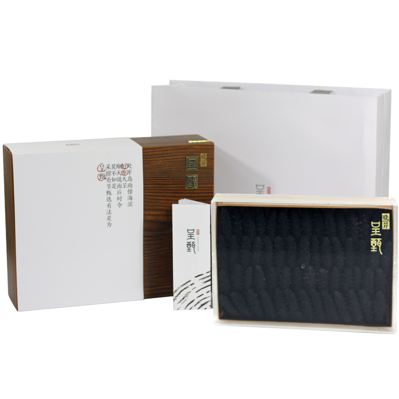 晓芹旗舰店晓芹 呈甄淡干海参 干货海参51-60头 250克辽刺参海参礼盒3