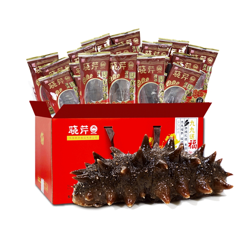晓芹旗舰店晓芹 海参礼盒 大连即食海参礼包81根 海刺参3240克 海参即食礼盒3