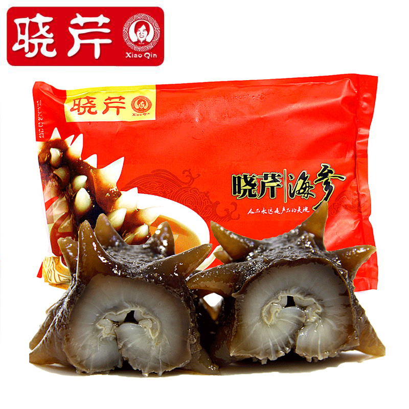 晓芹旗舰店晓芹 即食海参 大连海参 冷冻辽刺参 1200克30-39头 海鲜海珍品1