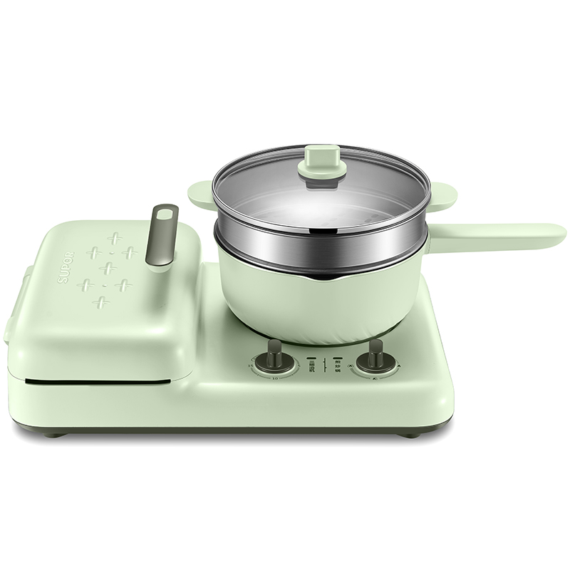 苏泊尔天居专卖店苏泊尔三明治早餐机家用小型轻食懒人多功能四合一压烤面包机神器0