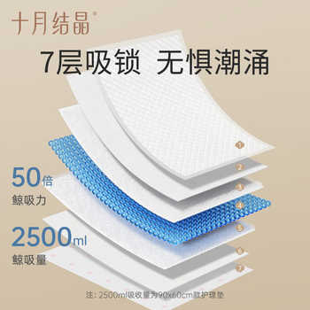 十月结晶孕产妇产褥垫产后专用护理垫券后21.6元包邮 十月结晶孕产妇产褥垫产后专用护理垫券后21.6元包邮