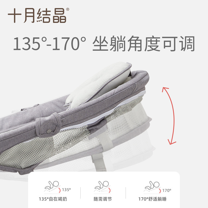 十月结晶摇摇椅电动哄娃神器摇篮床 十月结晶摇椅