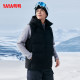 Duck zipper straight short hooded down vest