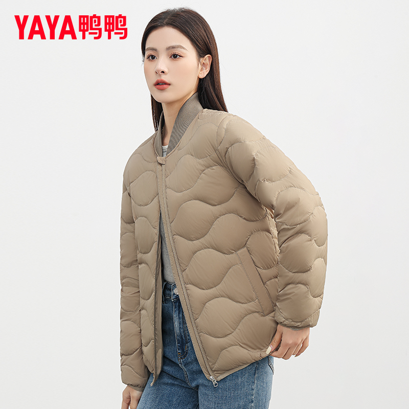 鸭鸭2022冬季新品短款90绒j羽绒服 鸭鸭羽绒服