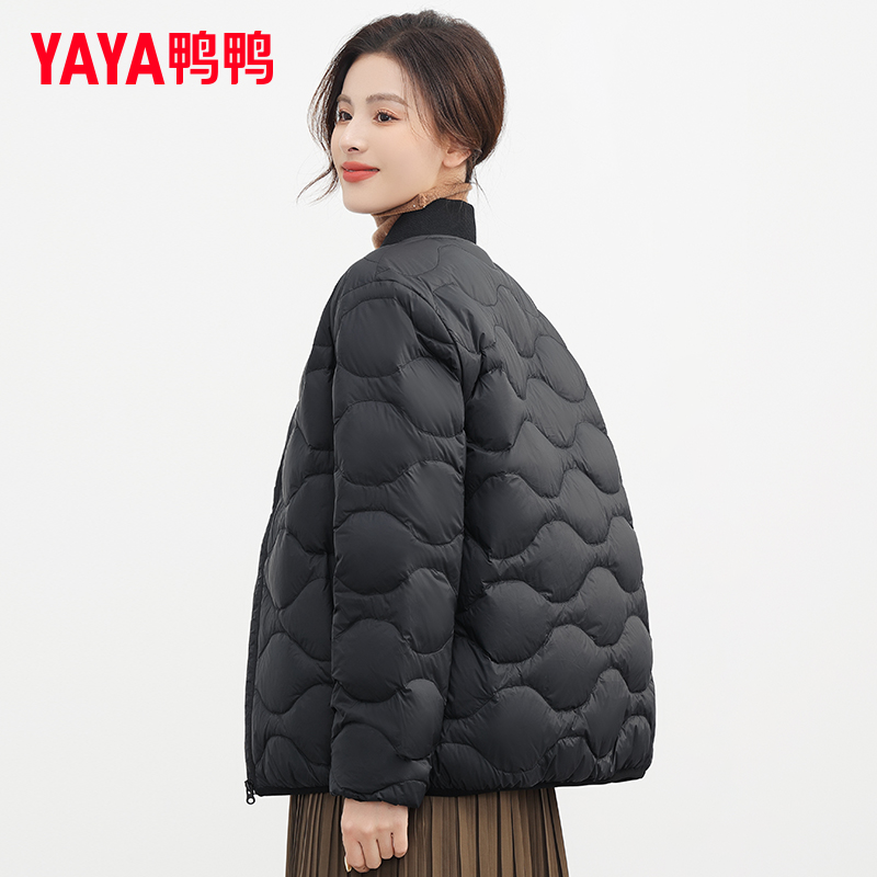 鸭鸭2022冬季新品短款90绒j羽绒服 鸭鸭羽绒服