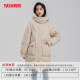 Yaya 2023 Autumn New Down Jacket Women's Mid-Length Hooded Fashion Casual Solid Color Loose Jacket C