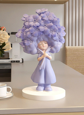 可爱女孩桌面摆件家居饰品客厅电视柜玄关摆设装饰品乔迁新年礼物