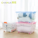 茶花 Пластиковый прозрачный ящик для хранения, большая игрушка