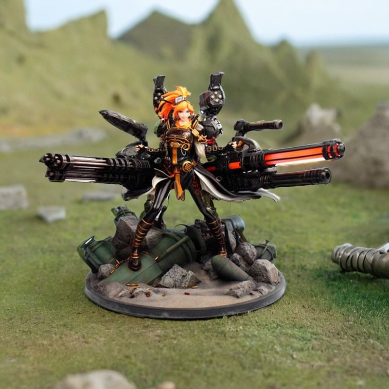 dnf起源DNF地下城与勇士起源女大枪手风暴骑兵超大型雕塑手办模型现货礼
