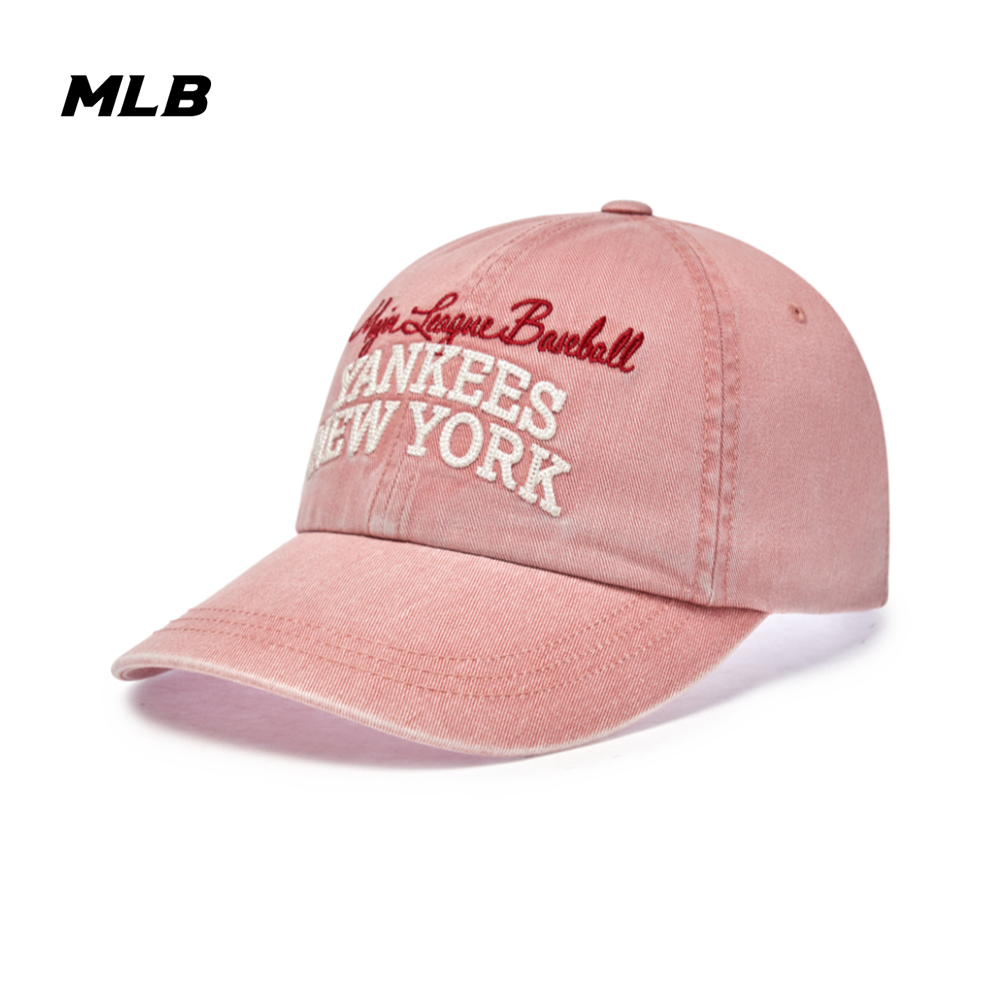 MLB韩国正品男女休闲帽虞书欣同款软顶棒球帽25秋季水洗做旧帽子 - 图2