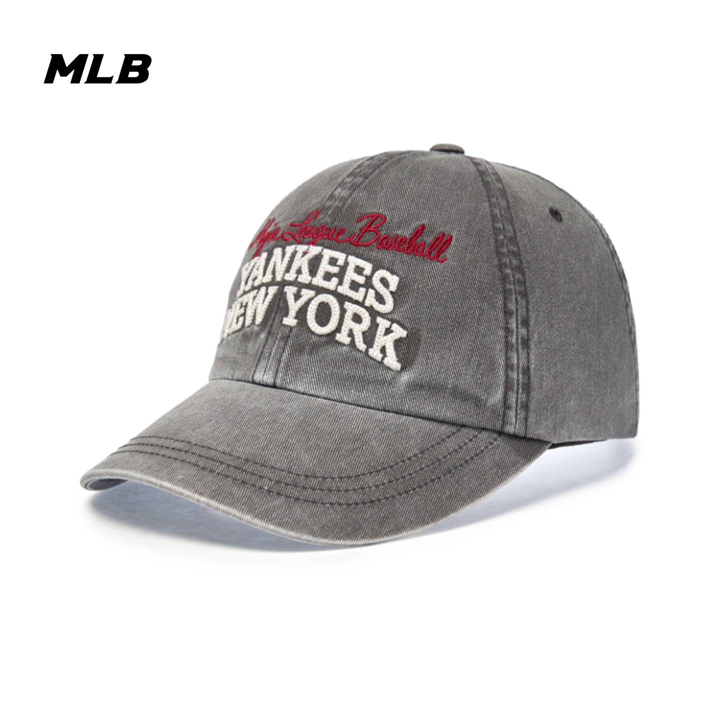 MLB韩国正品男女休闲帽虞书欣同款软顶棒球帽25秋季水洗做旧帽子 - 图3