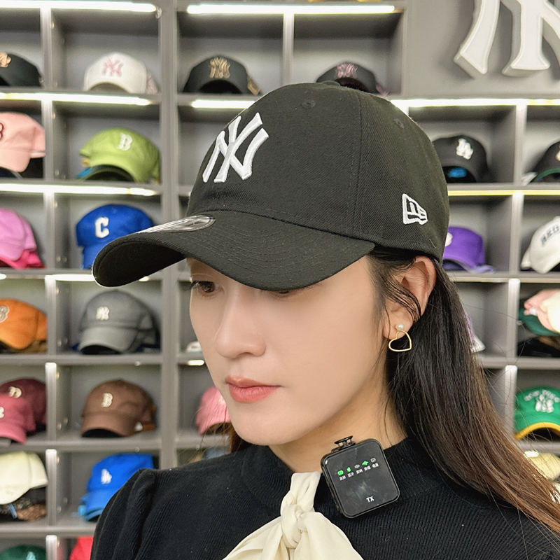 韩国正品NEWERA帽子纽亦华男女LA棒球帽MLB软顶NY大标鸭舌帽防晒 - 图0