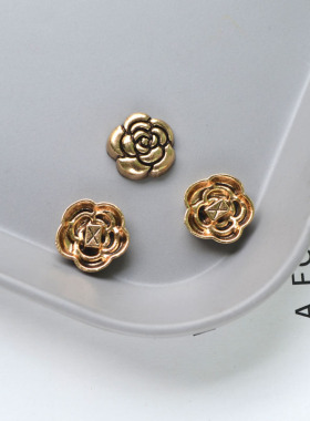 古金合金玫瑰花配件DIY材料