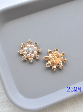 diy合金装饰盘扣蝴蝶结胸针水钻