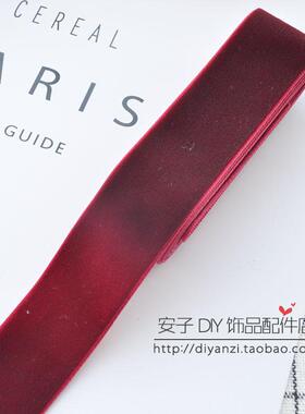 天鹅绒缎带diy发饰材料手工