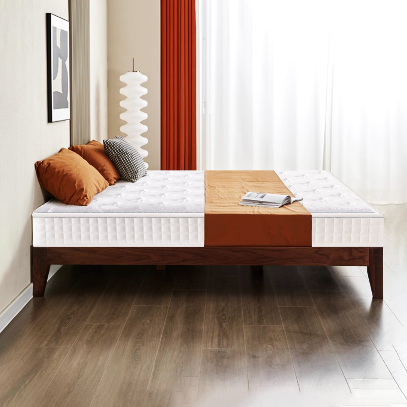 进口胡桃木乌金木无床头悬浮床榻榻米床日式矮床小户型全实木床架 - 图3